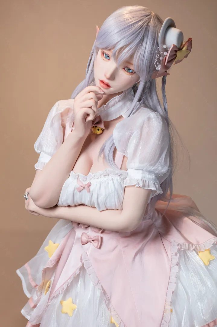 155cm (5ft1) E CUP Lightweight Silicone Sex Doll, Movable Jaw Head Calla